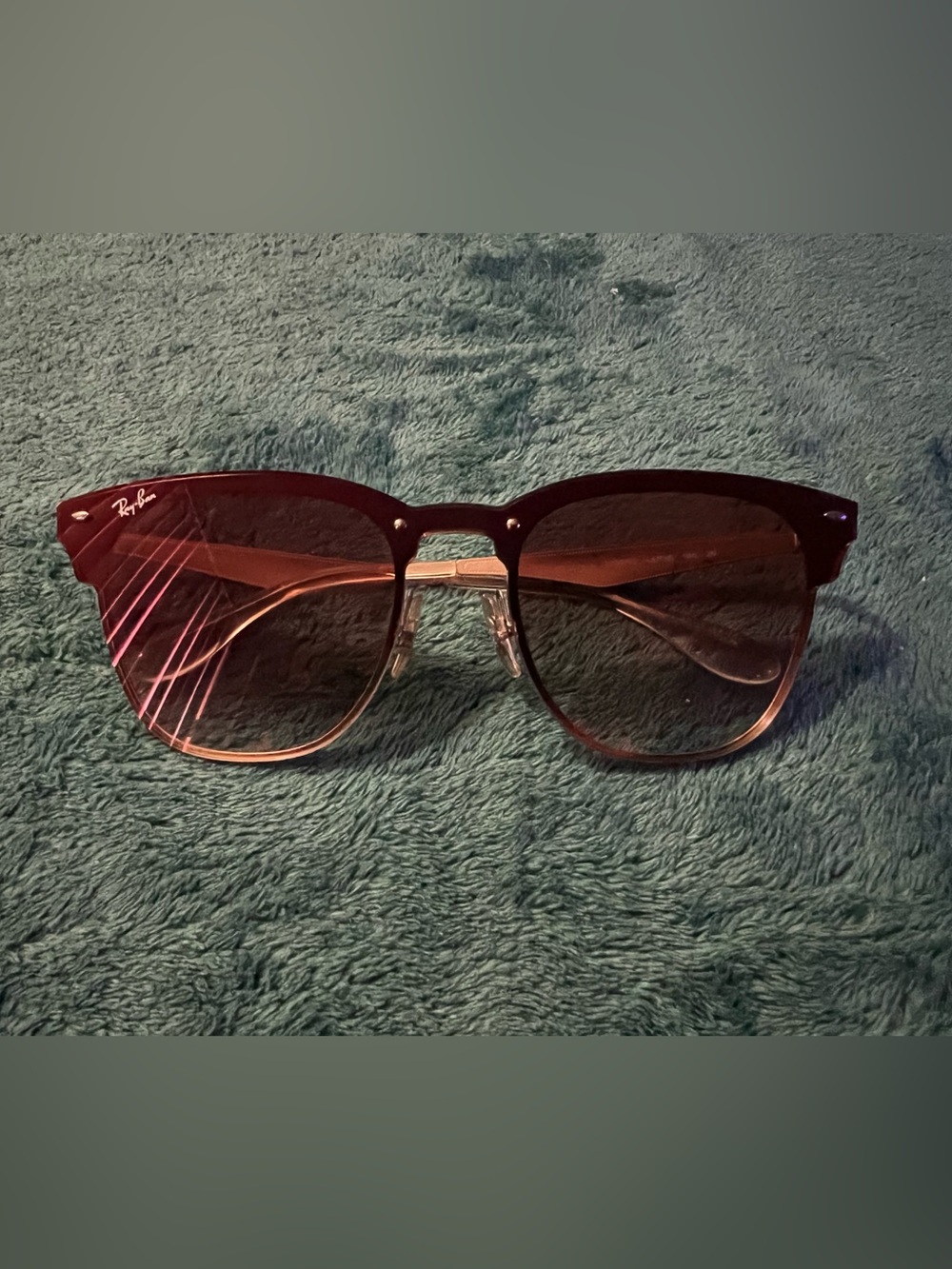 Ray-Ban Women's Gradient Cat Eye Sunglasses - Burgundy/Pink